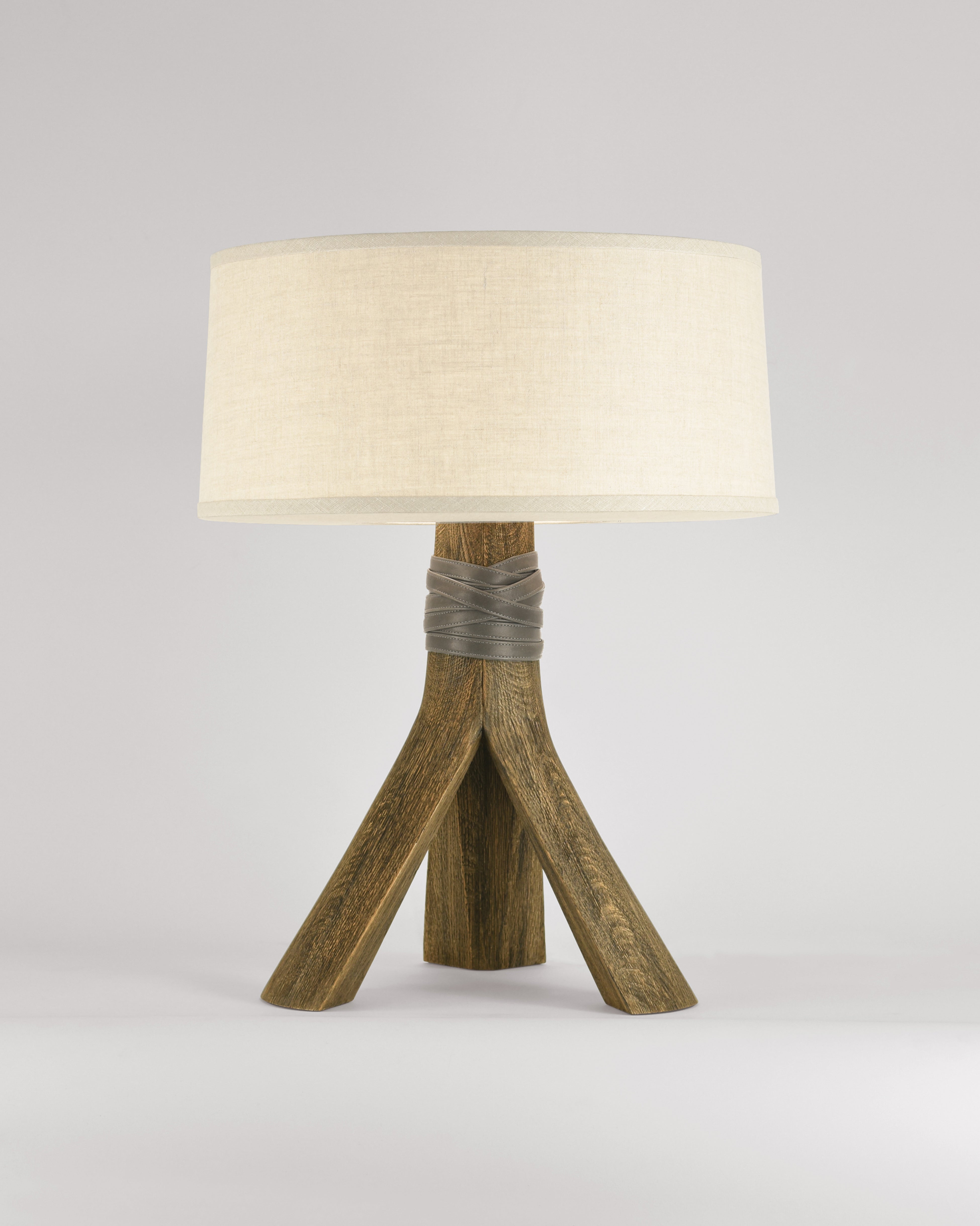 Drift with Mink Leather and Natural Linen