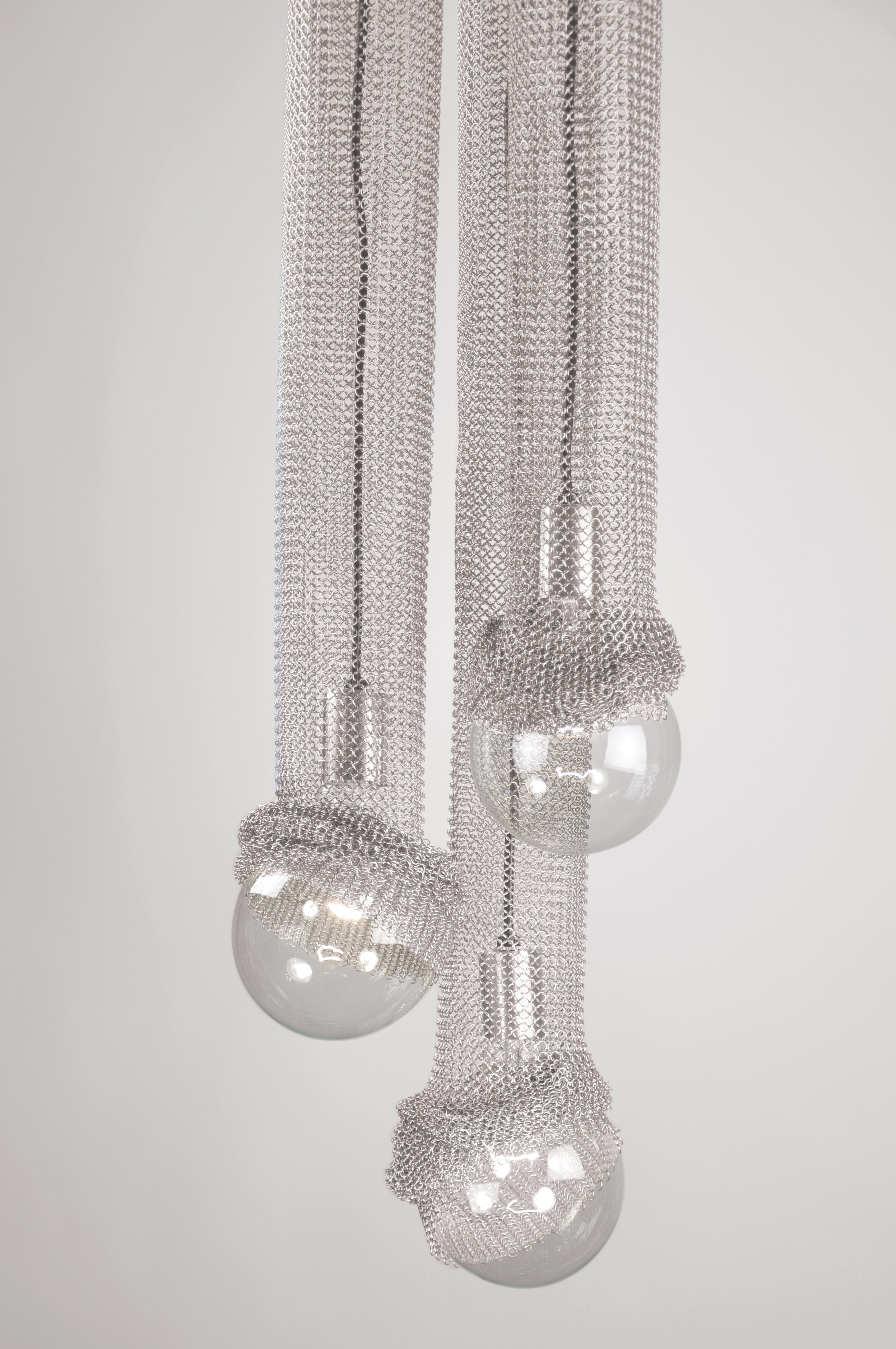 Stainless Steel Chain mail with Satin Nickel