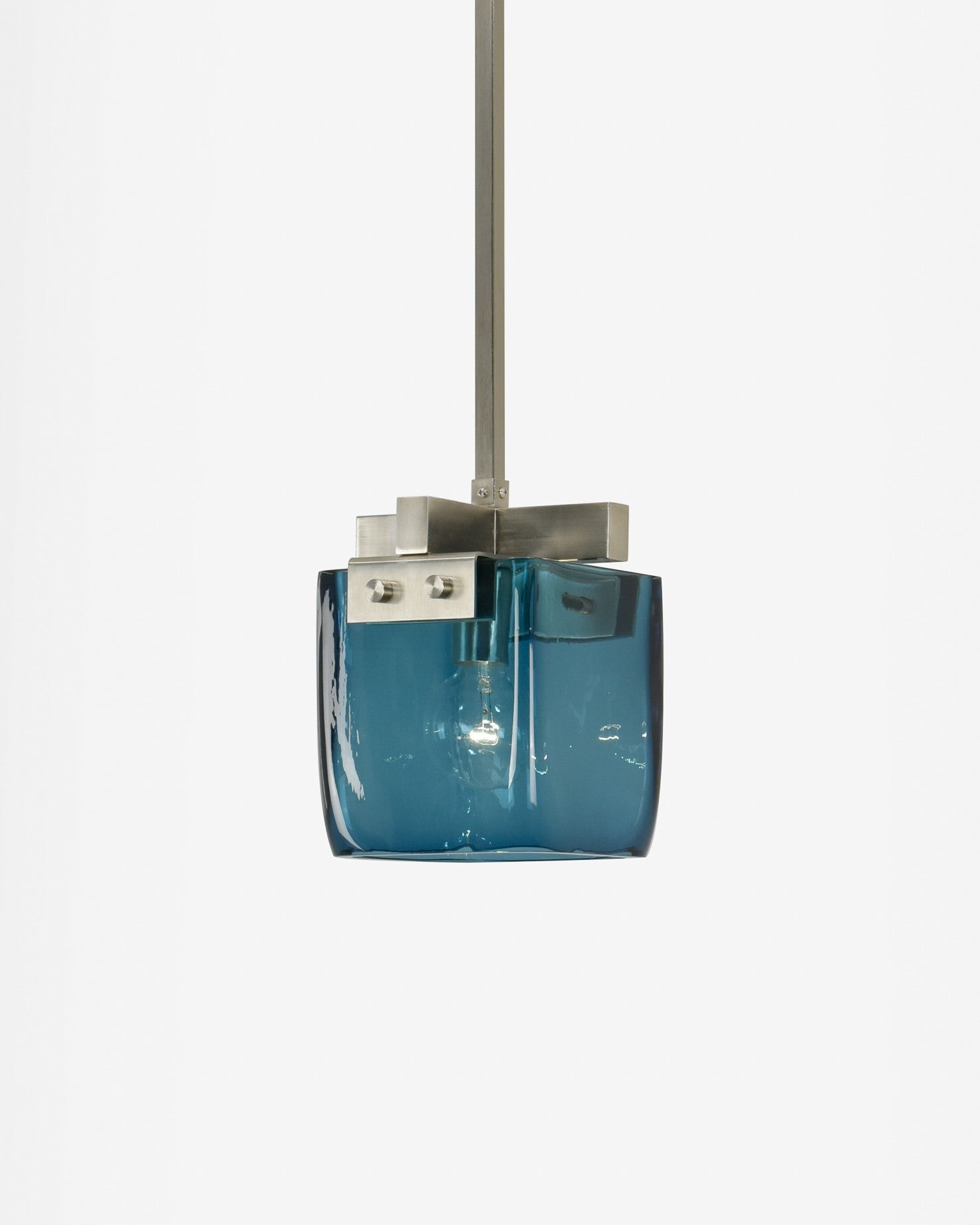 Satin Nickel with Blue Smooth