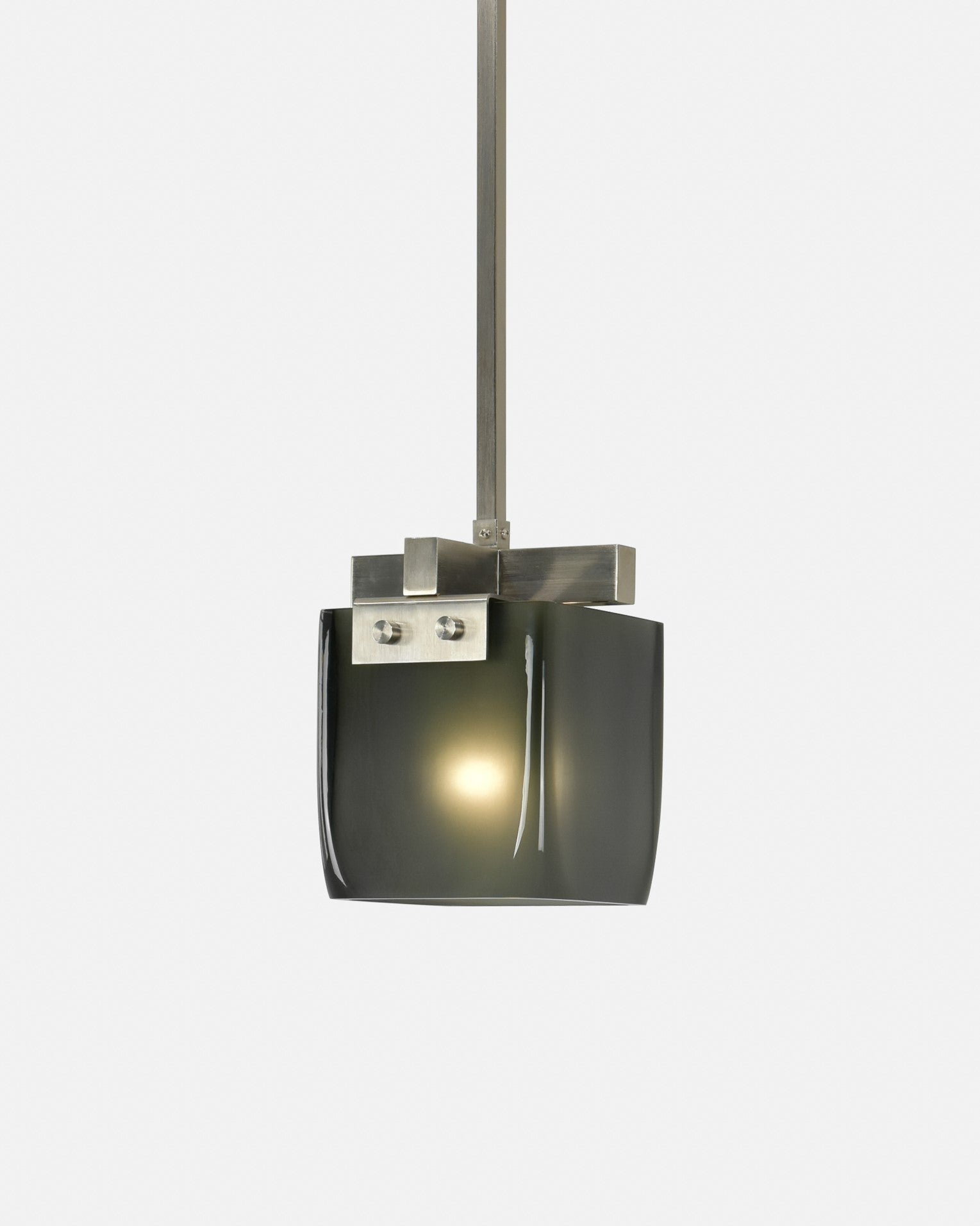 Satin Nickel with Smoke Frosted