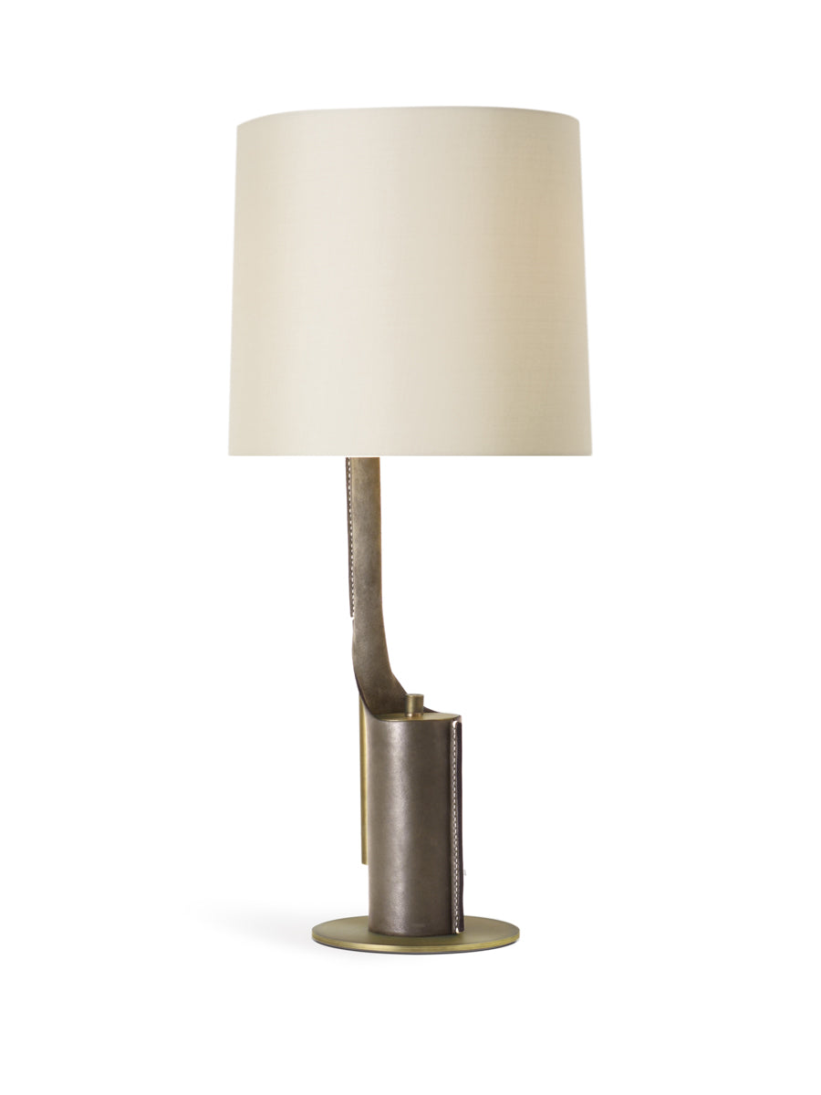 Mink with Light Antique Brass and Mushroom Silk Pongee