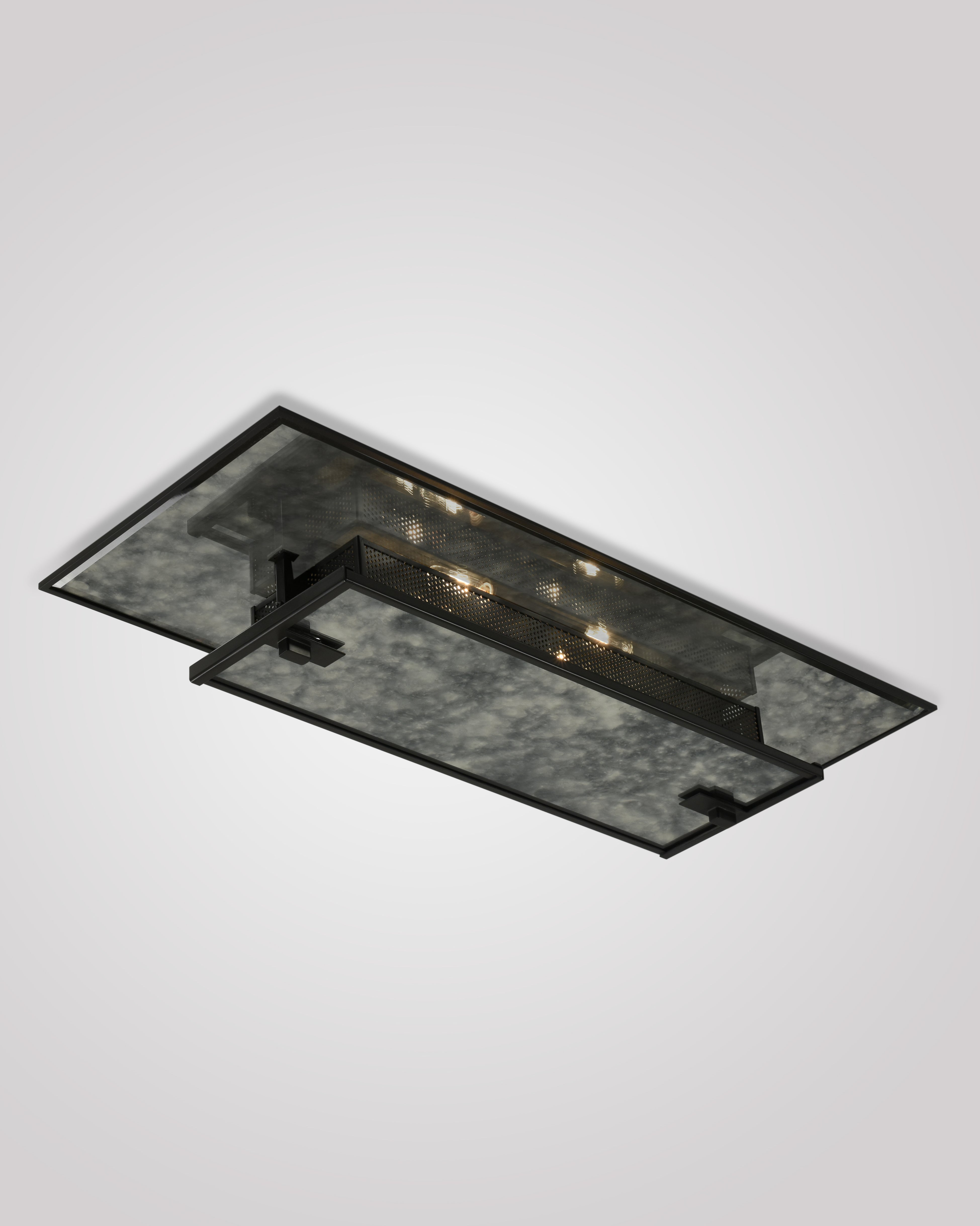 Oil rubbed Bronze with Cloudy Grey Mirror  ( Cloudy Grey Mirror is Opaque)