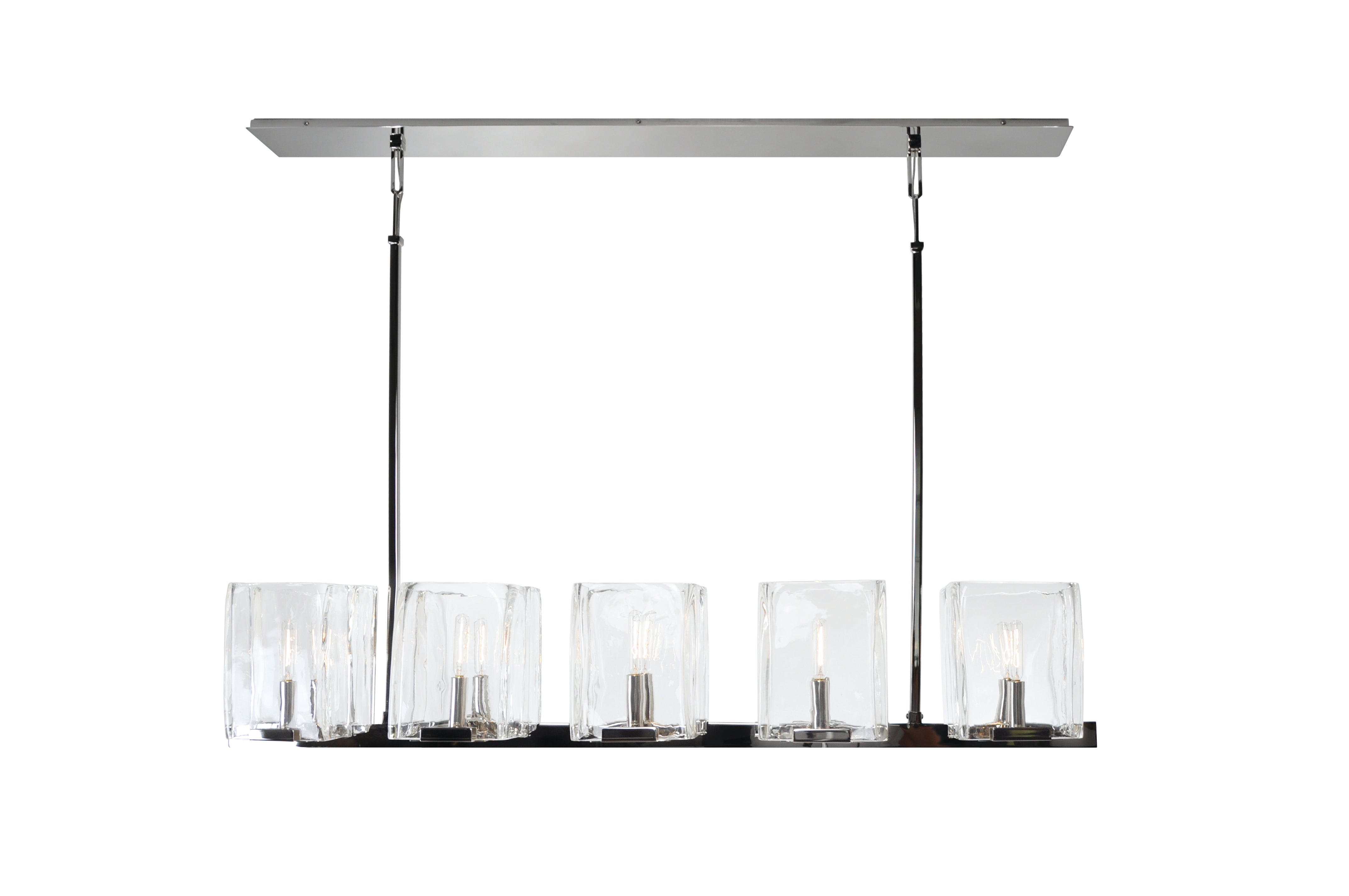 London Chandelier Gloss White Powder Coat