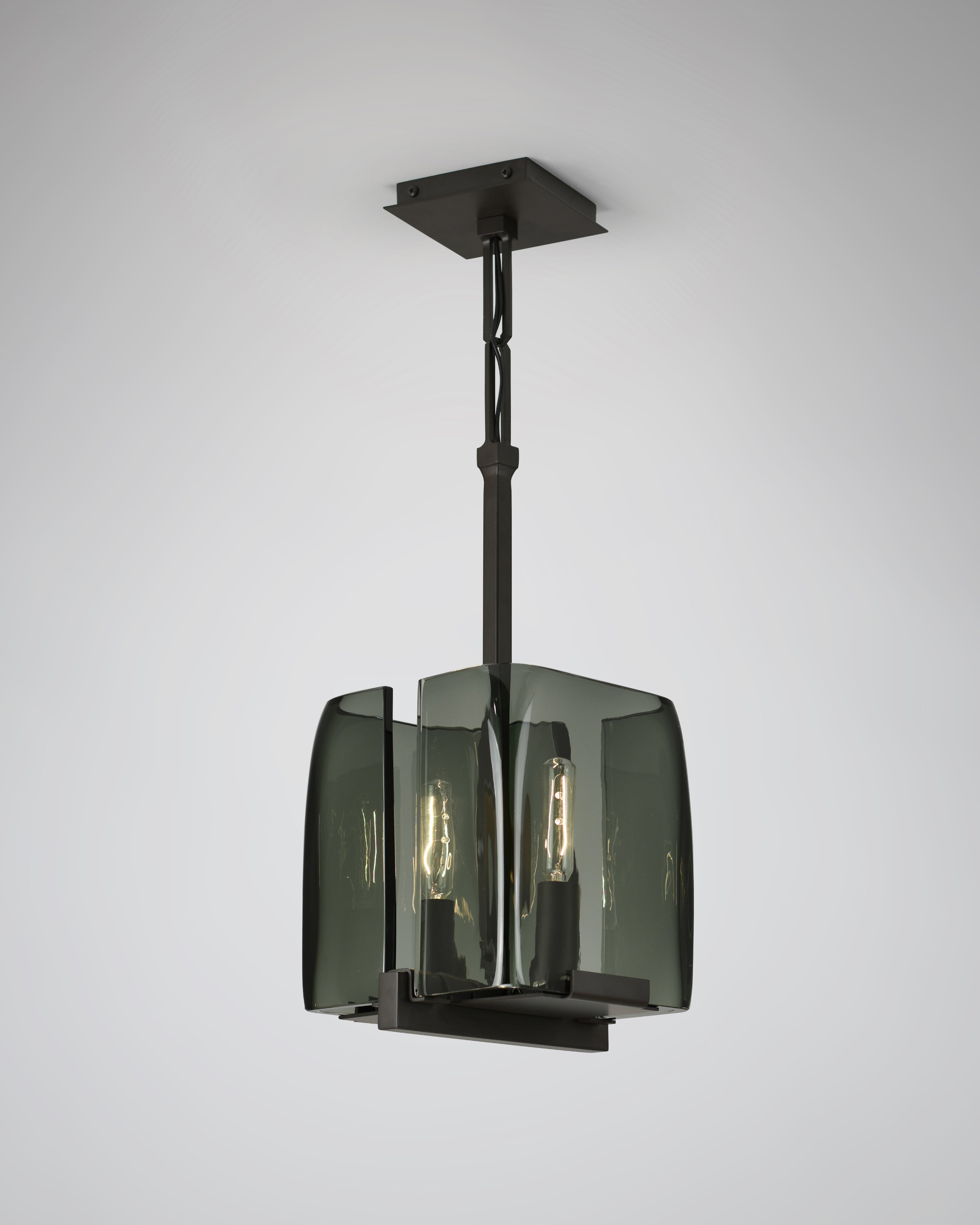 Oil Rubbed Bronze with Smoke Smooth Glass