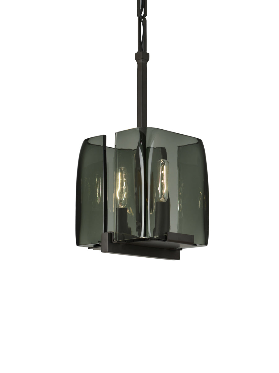 Oil Rubbed Bronze with Smoke Smooth Glass