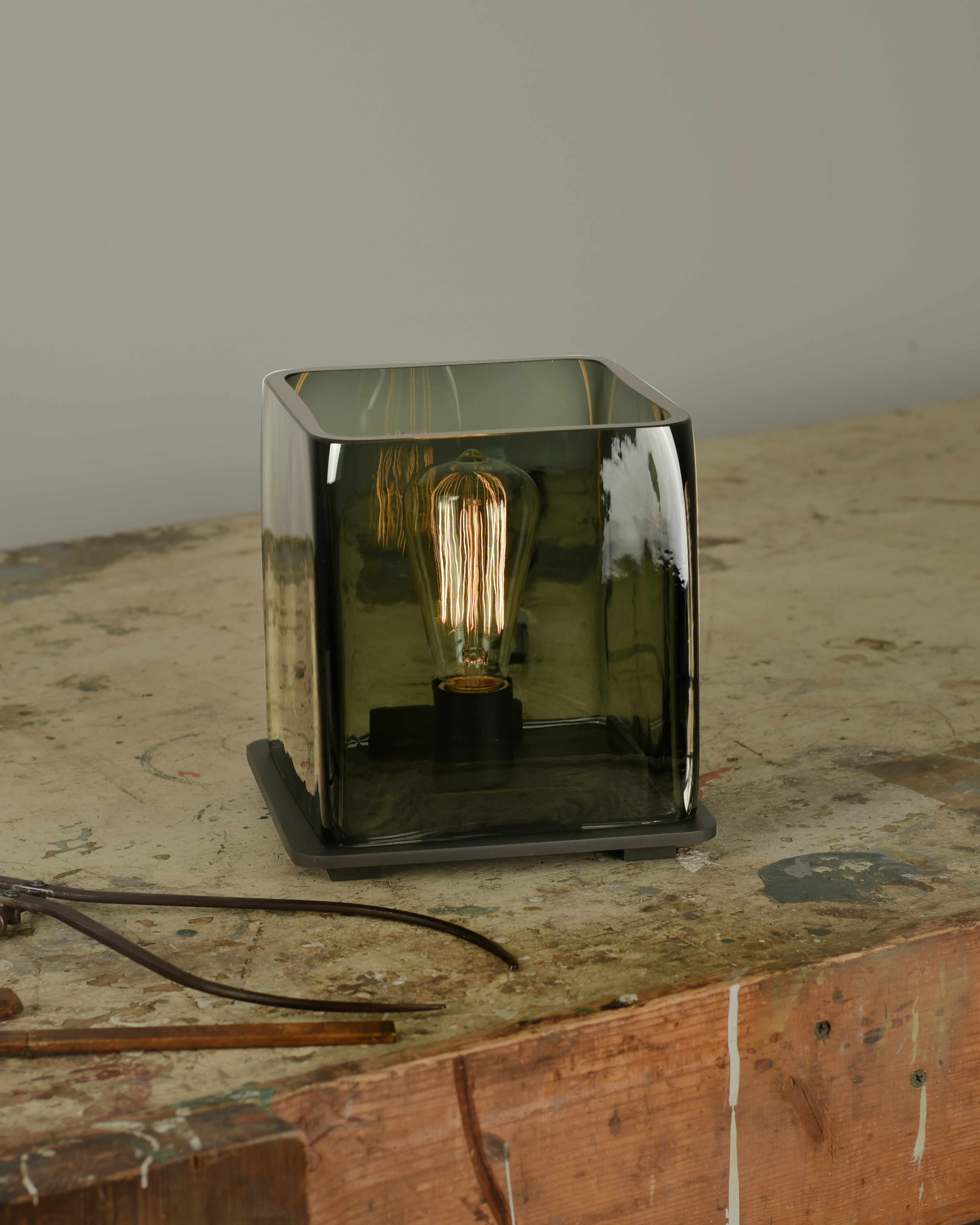 Oil Rubbed Bronze with Smoke Smooth Glass