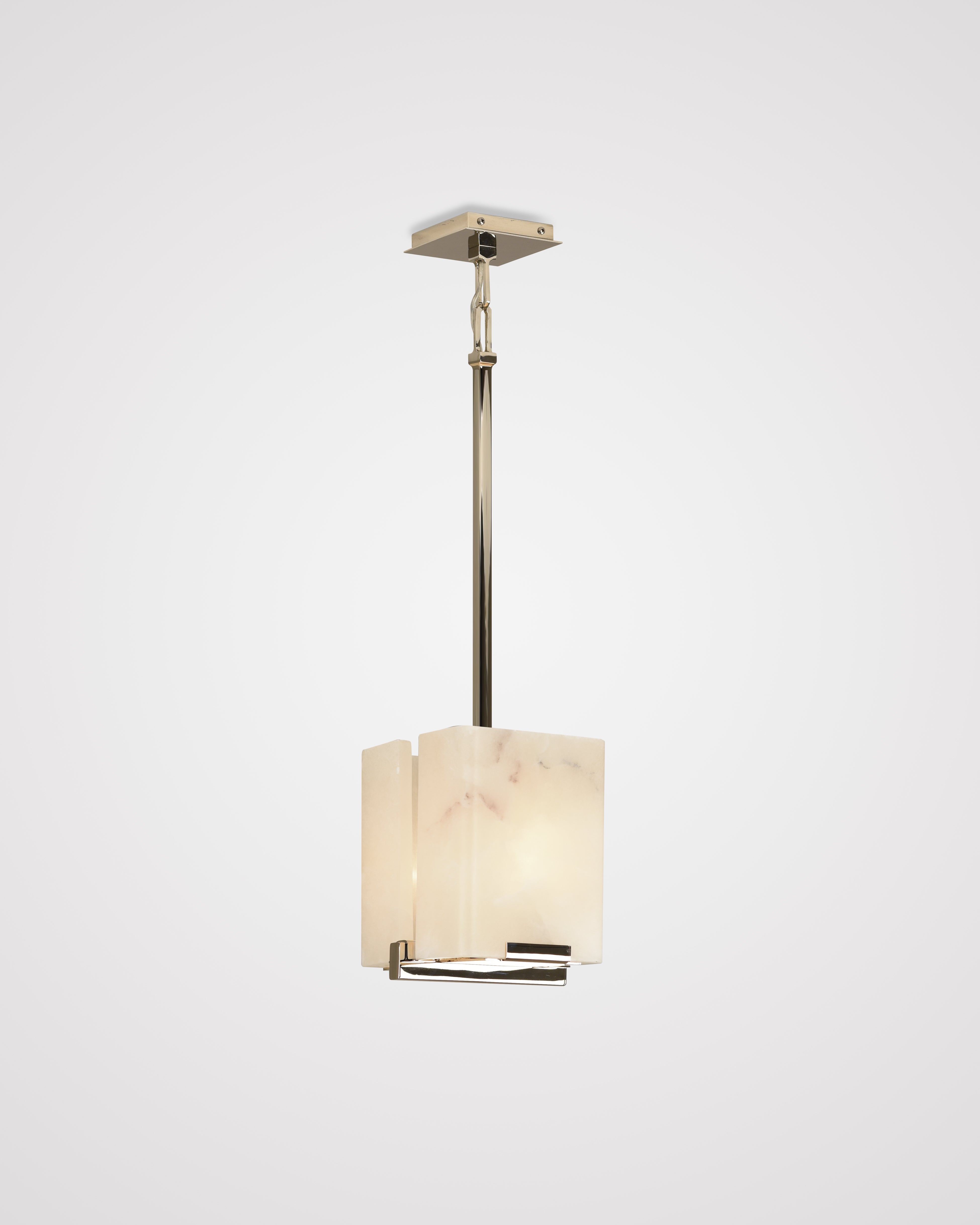 Polished Nickel with Alabaster