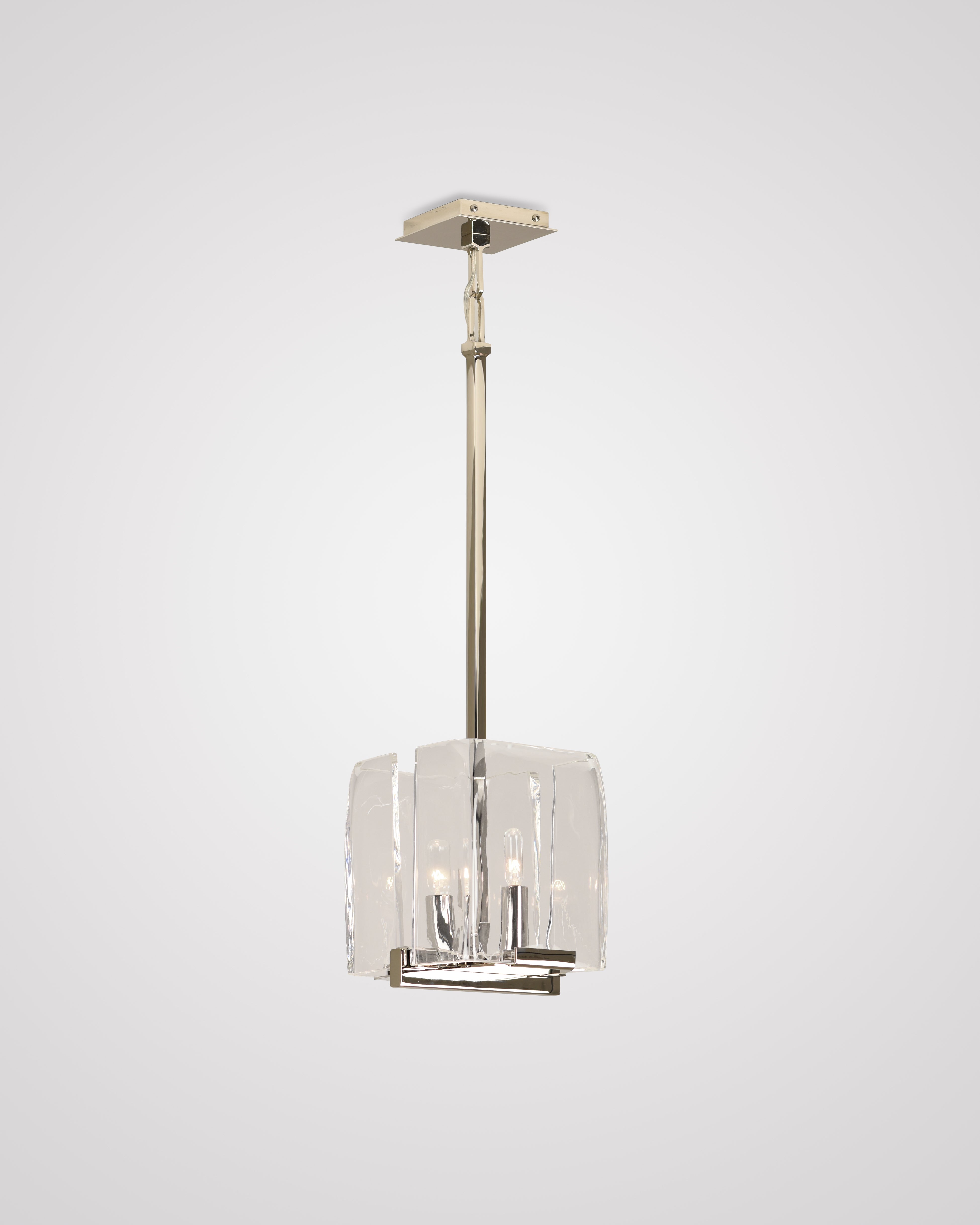 Polished Nickel with Clear Smooth Glass