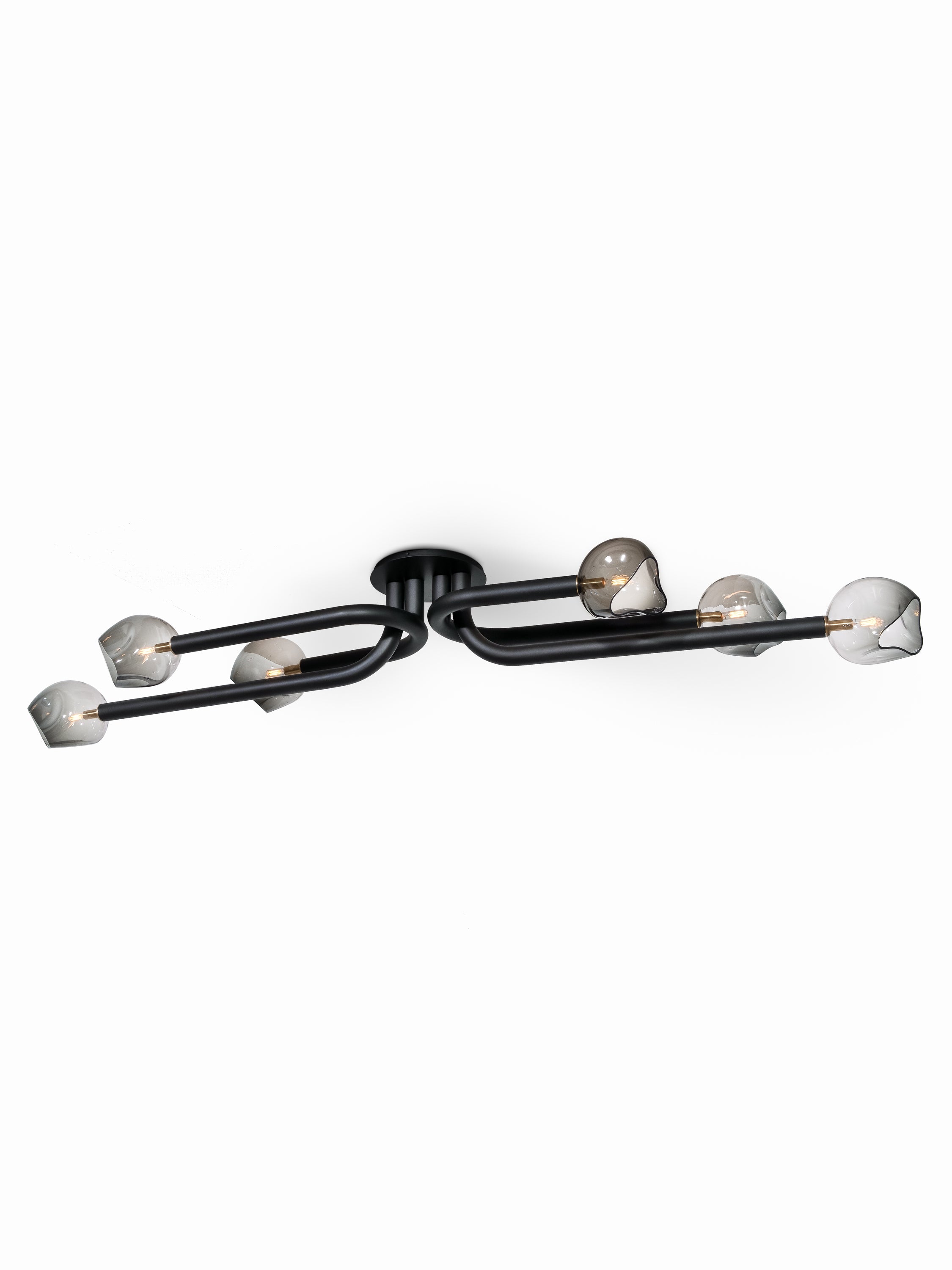Oil Rubbed Bronze w/ Oil Rubbed Bronze Canopy and Smoke/Amber Glass shade
