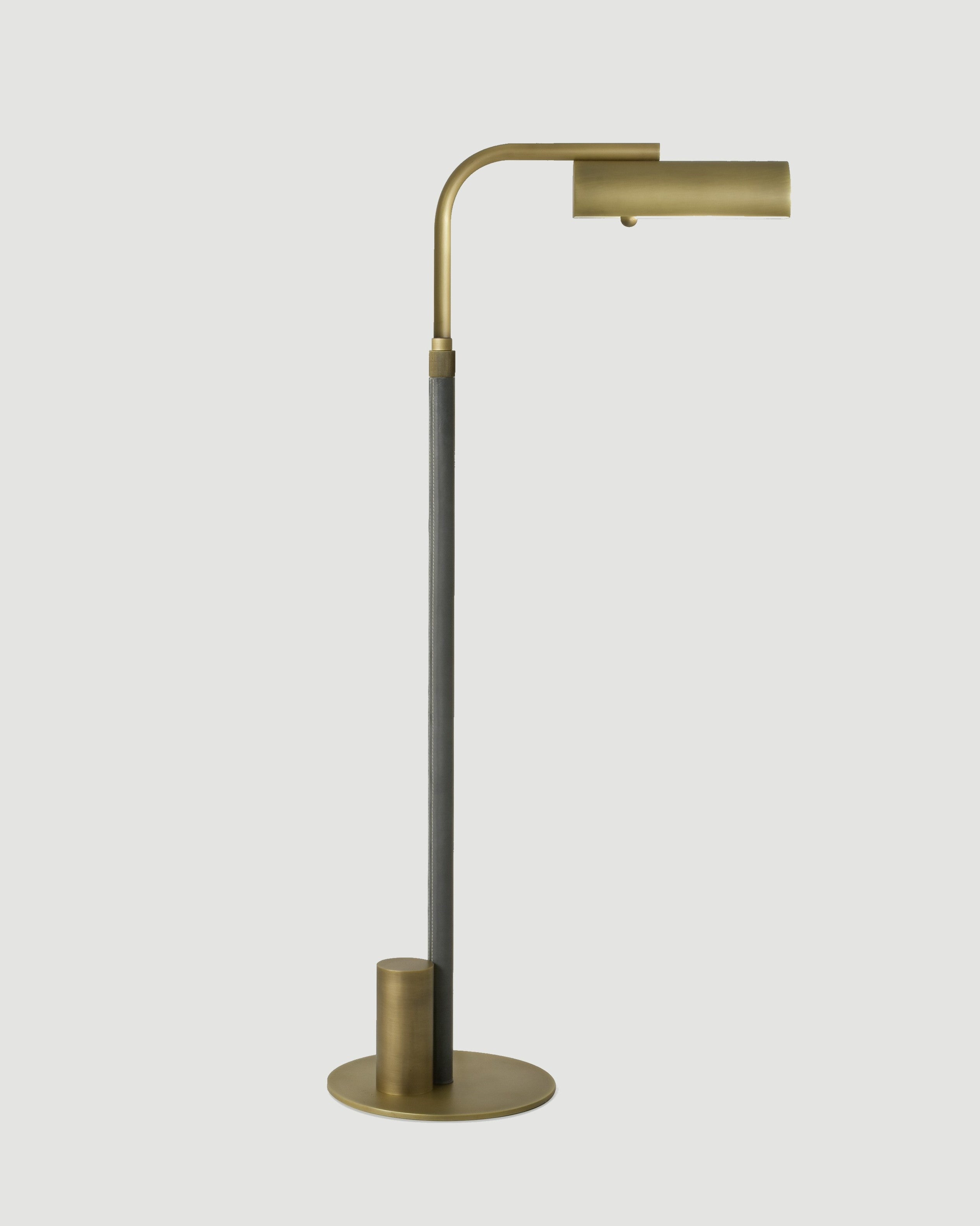 Light Antique Brass with Mink Leather