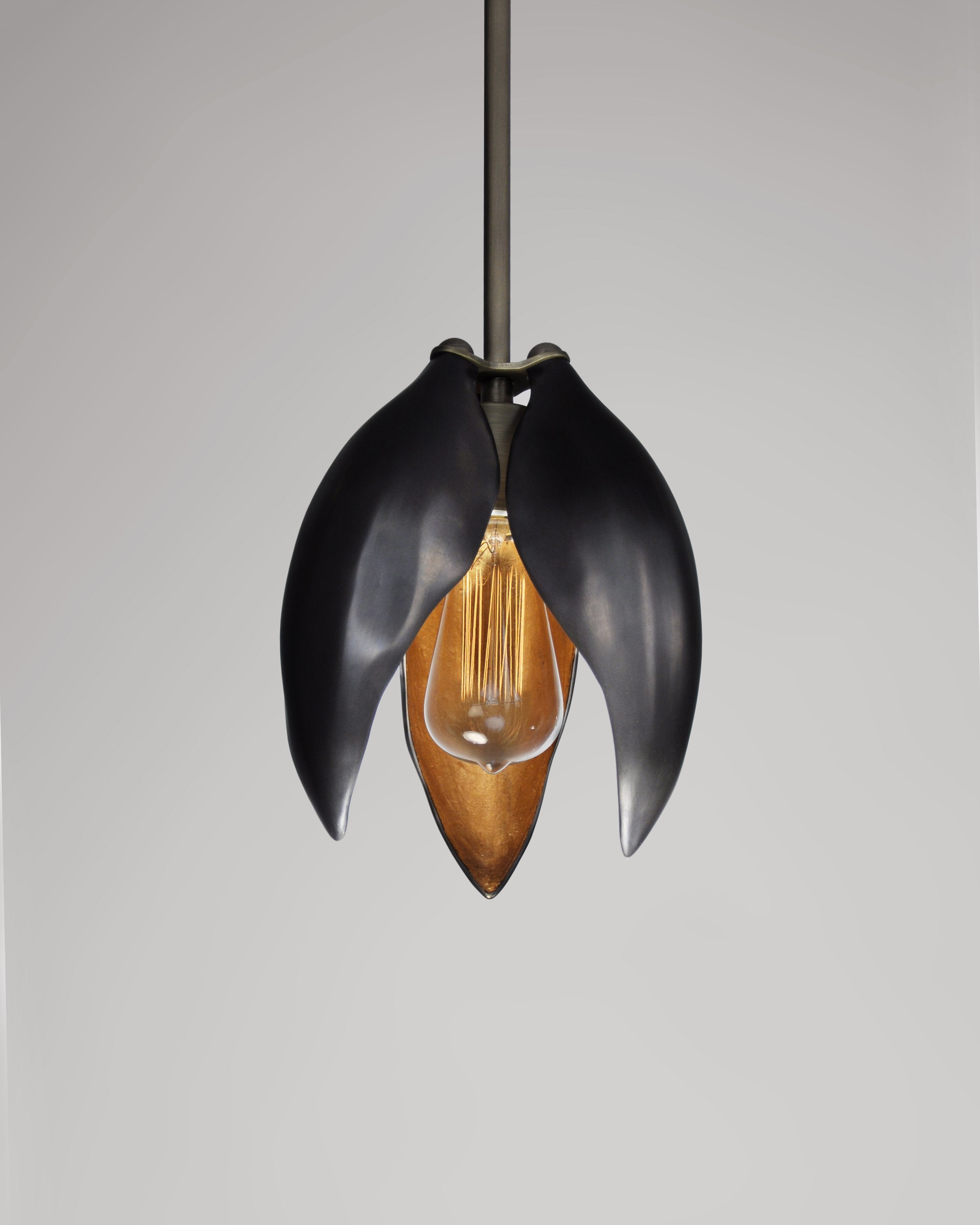 Light Antique Brass with Classic Bronze Pods and Dutch Gold Interior