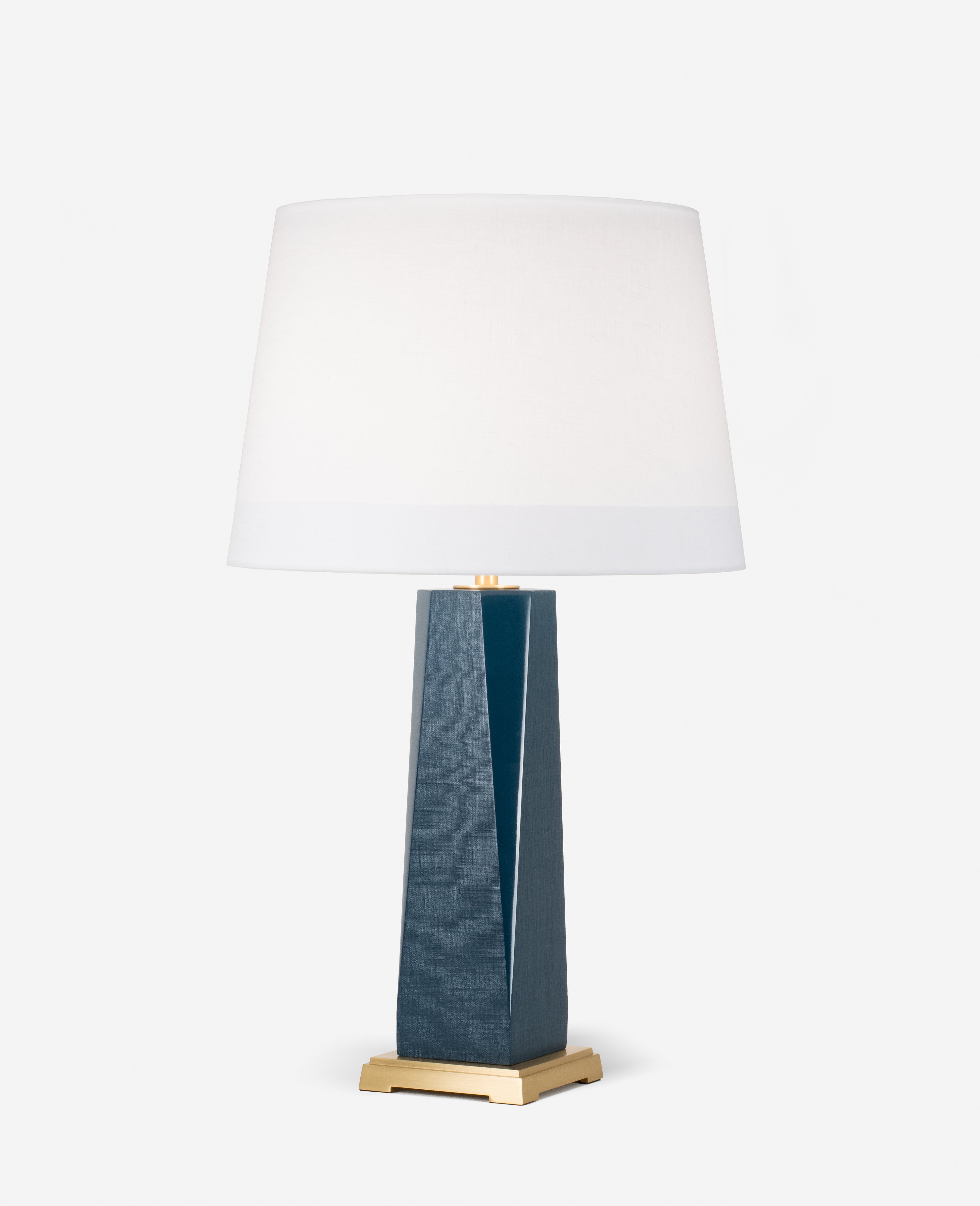 Draper Table Lamp w Brushed Brass with custom gloss finish