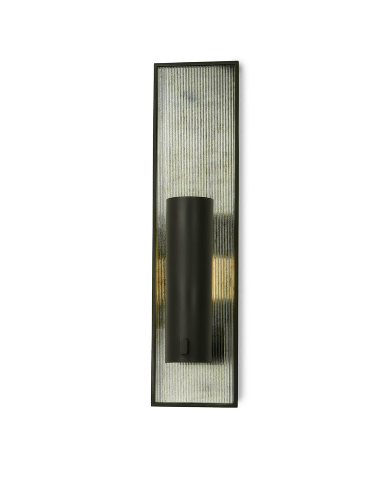 Oil Rubbed Bronze with Antiqued Ribbed Mirror